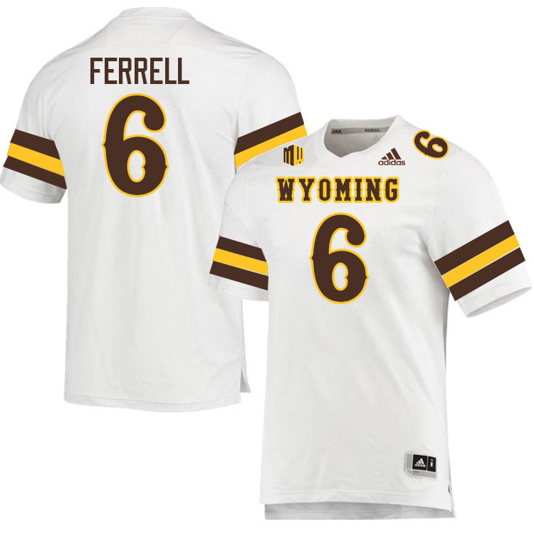 Wyoming Cowboys #6 Jamari Ferrell College Football Jerseys Stitched-White